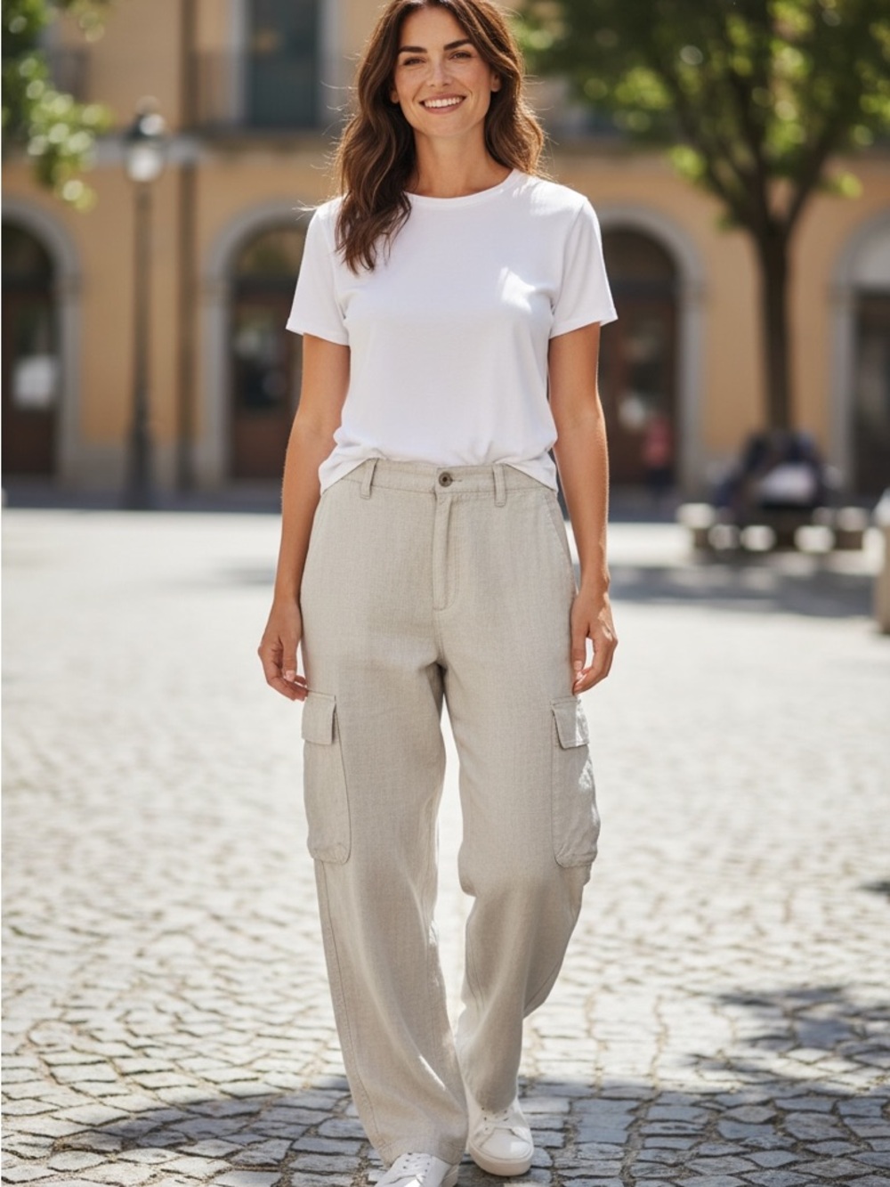 Tommy Bahama Tan 100%  Linen Drawstring Pants